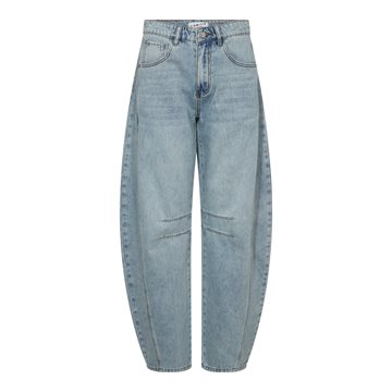 Haute L' Amitié - Drew Barrel Panel Jeans - Bleached Denim